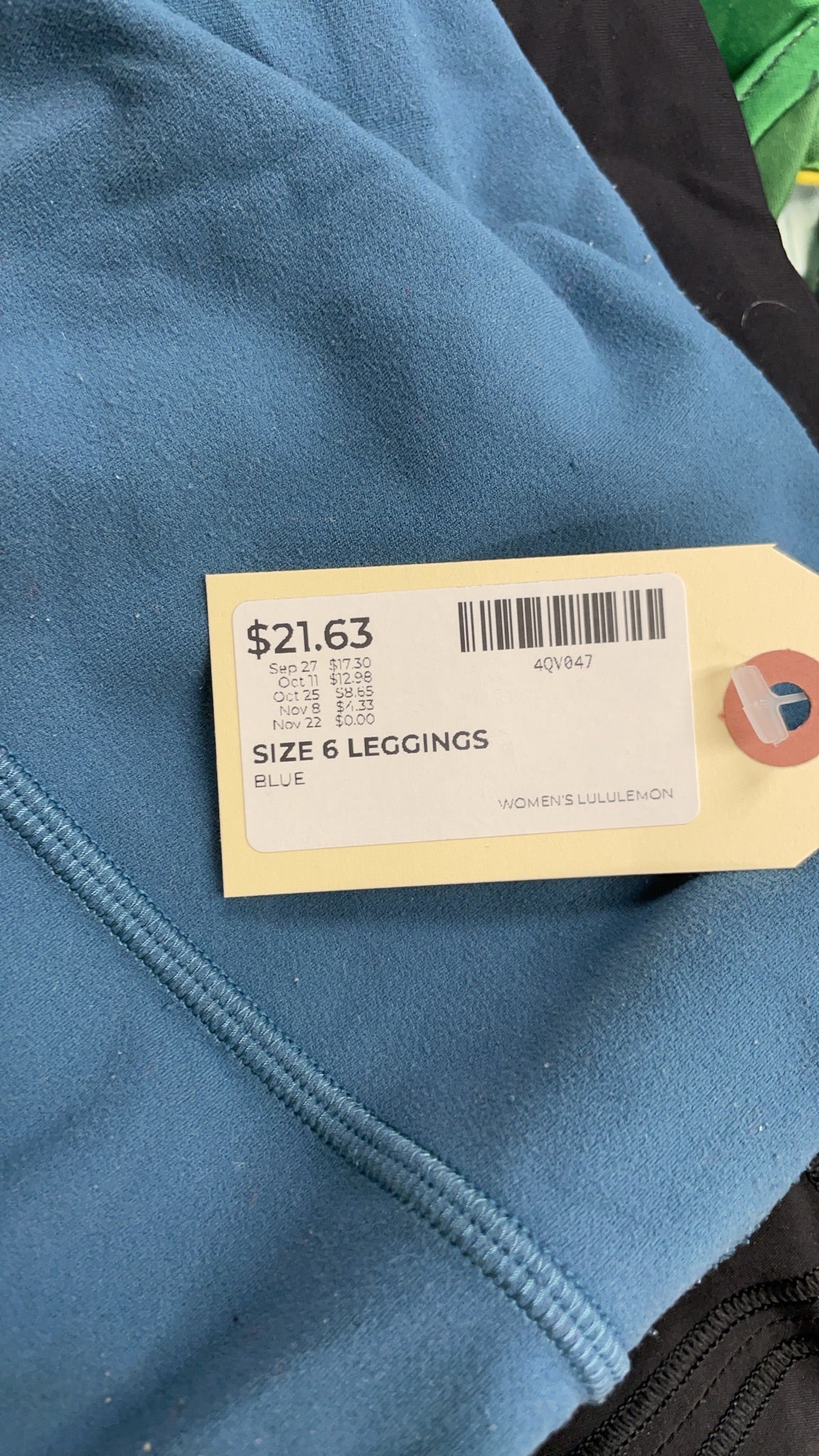 Lululemon Leggings Size 6 Blue