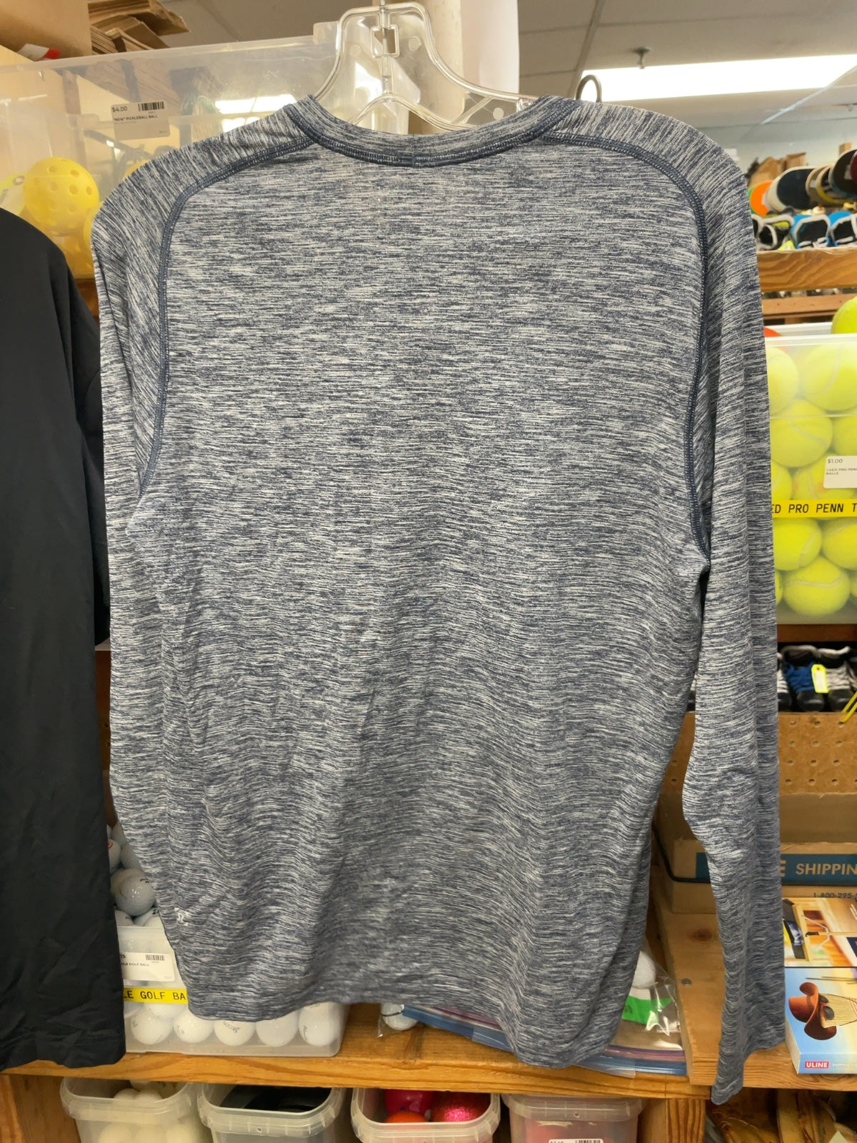 Lululemon Long Sleeve Shirt Size Medium Blue Heathered
