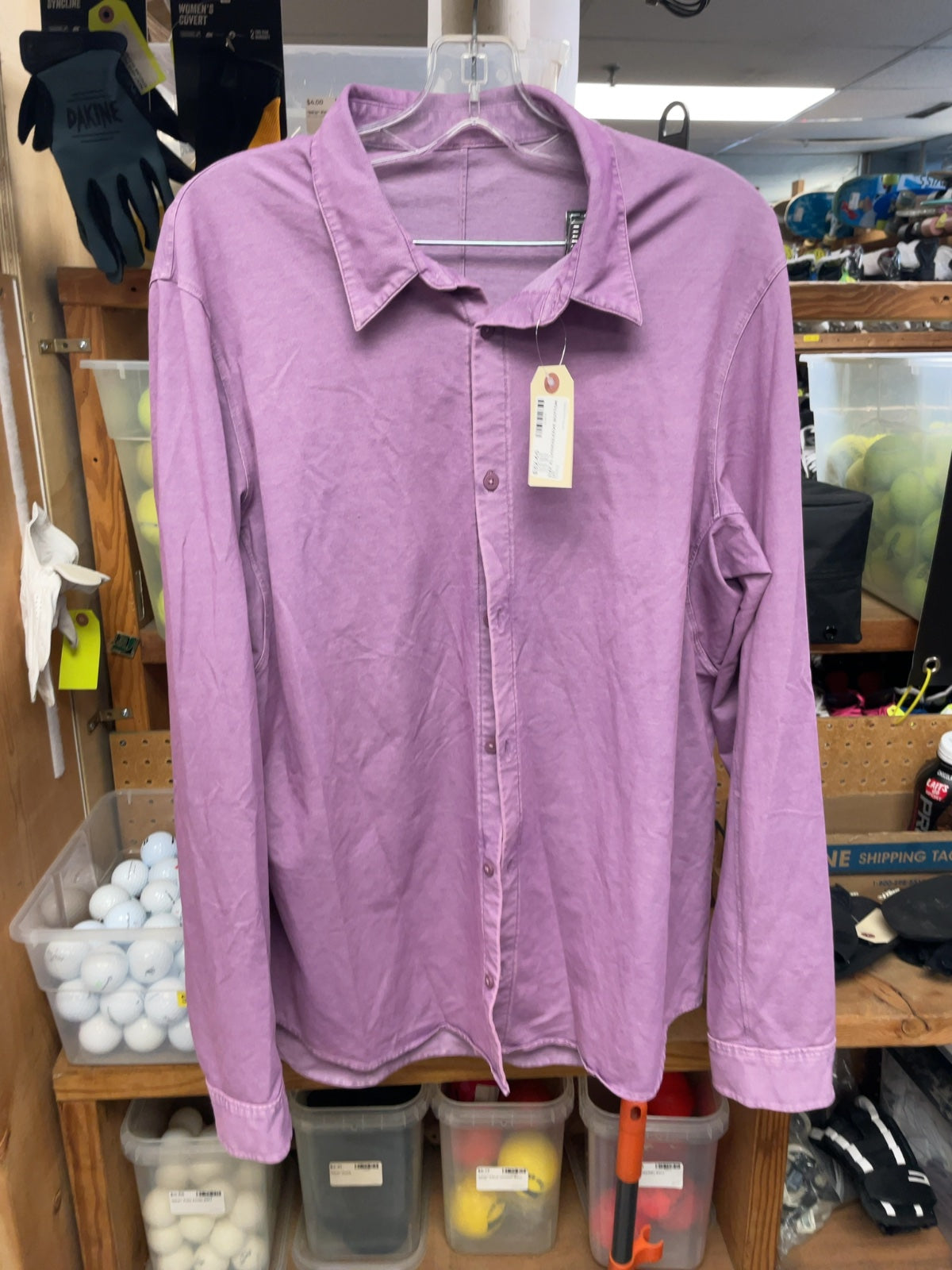 Lululemon Longsleeve Button Up Size XL Purple