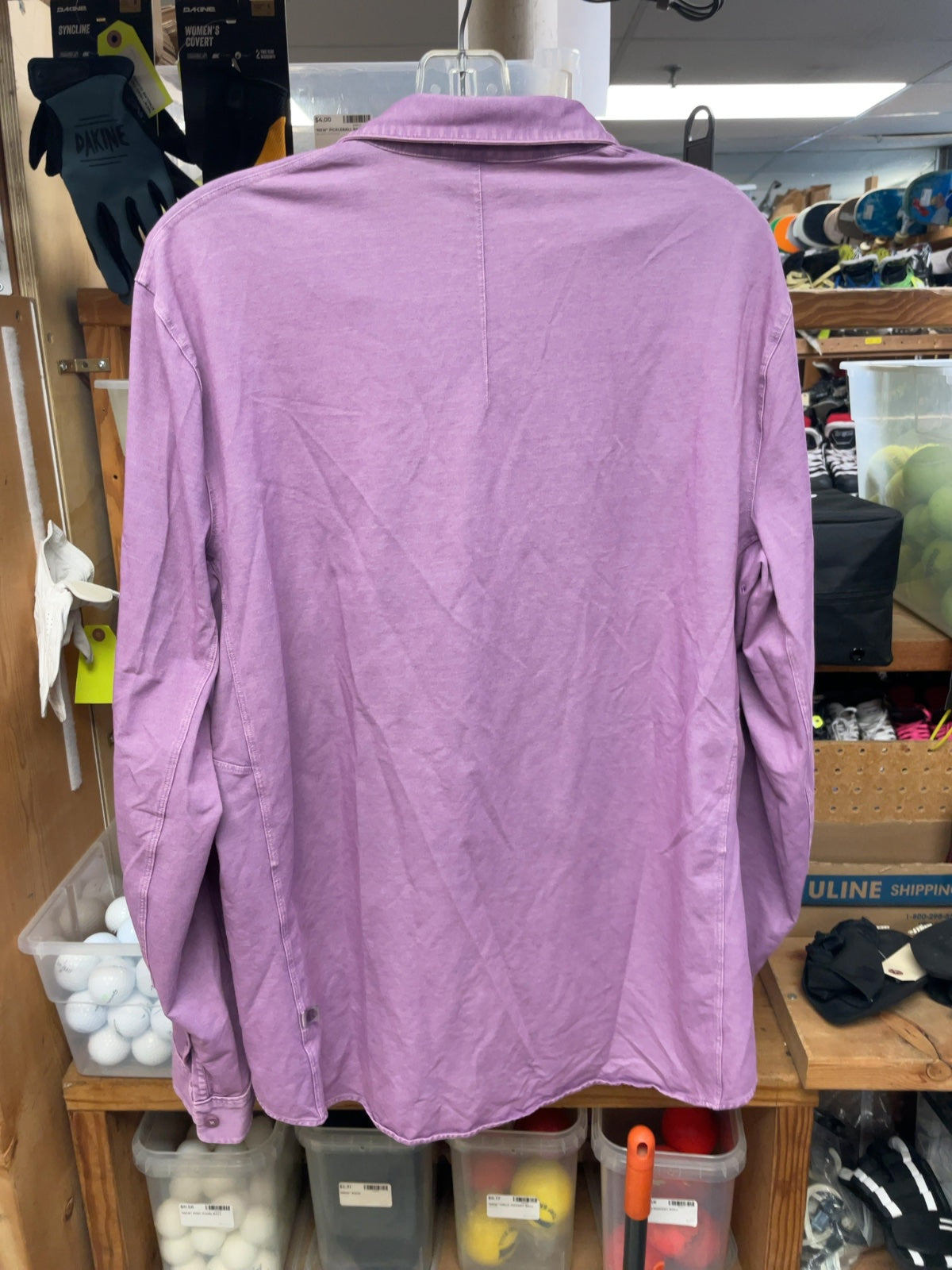 Lululemon Longsleeve Button Up Size XL Purple