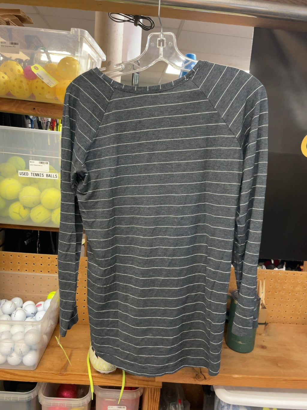 Lululemon Longsleeve Size 6 Grey Striped