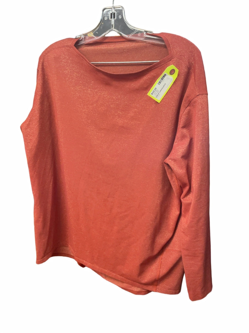 Lululemon Longsleeve Size 8 Orange Shimmer Top