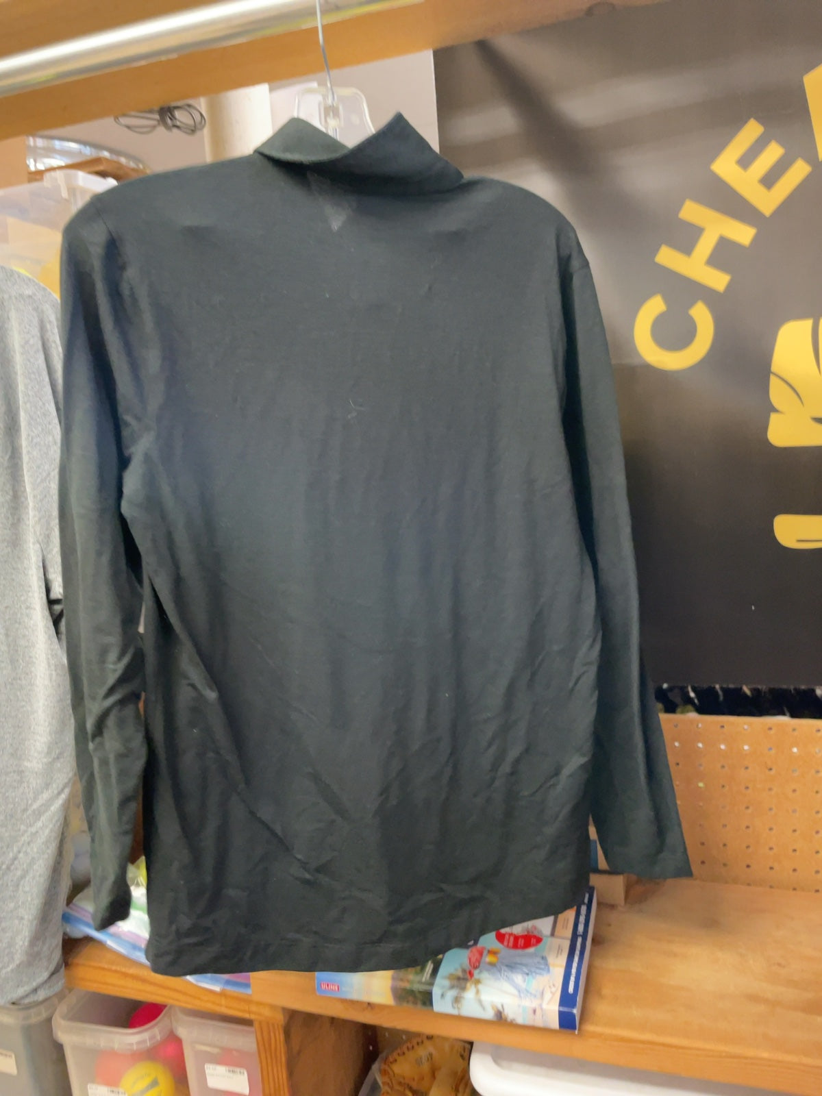 Lululemon Longsleeve Size Small Men's Black Polo