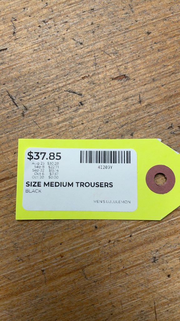 Lululemon Men's Black Trousers