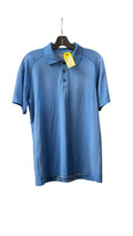 Lululemon Men's Blue Polo Shirt - Size Medium