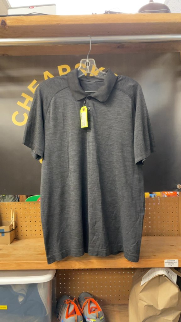 Lululemon Men's Golf Shirt - Black - Size XL