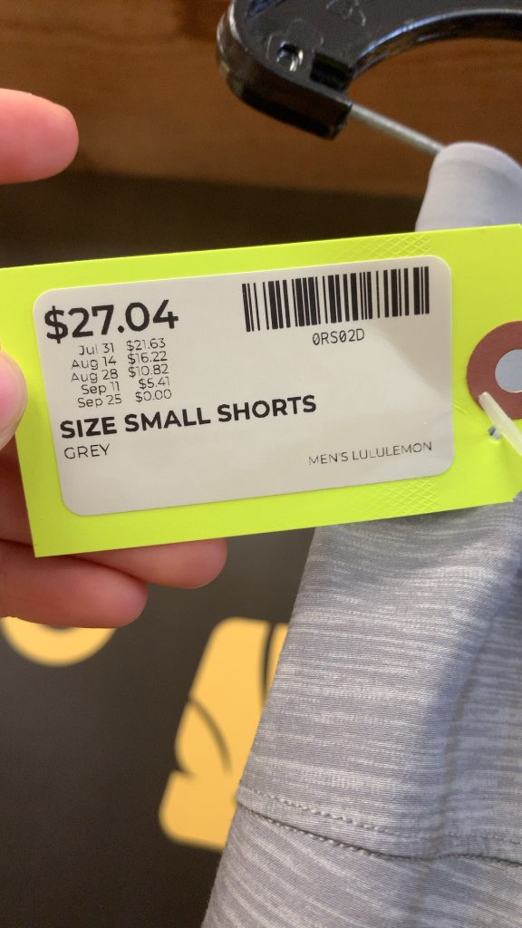 Lululemon Men's Grey Athletic Shorts