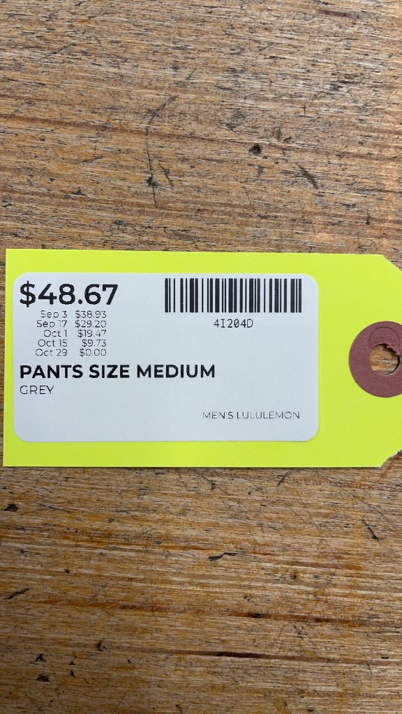 Lululemon Men's Grey Jogger Pants