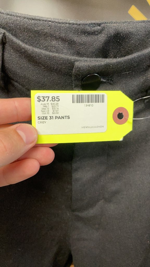 Lululemon Men's Grey Pants Size 31