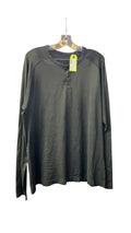Lululemon Men's Longsleeve Henley Shirt - Black - XXL