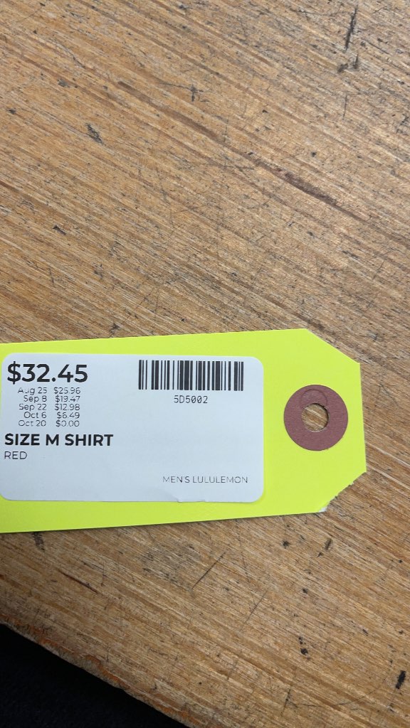 Lululemon Men's Metal Vent Tech Short Sleeve Shirt - Red