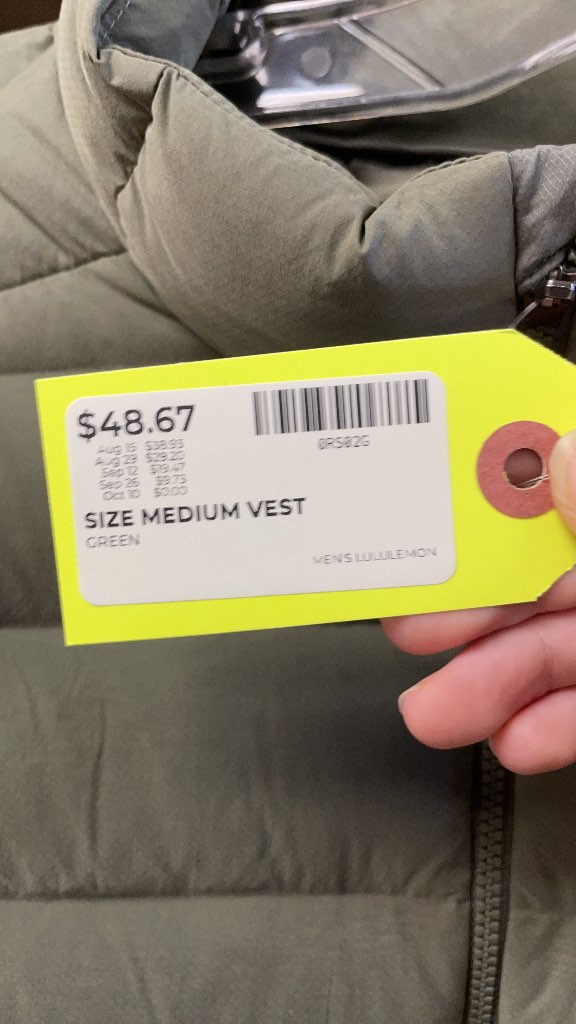 Lululemon Men's Puffer Vest