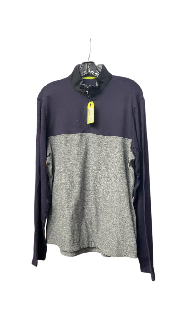 Lululemon Men's Quarter-Zip Pullover - Purple/Grey - Size Medium