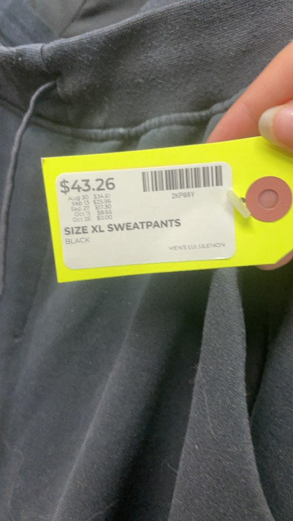 Lululemon Men's XL Black Sweatpants