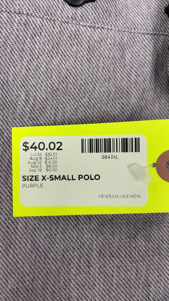 Lululemon Men's XS Purple Polo Shirt
