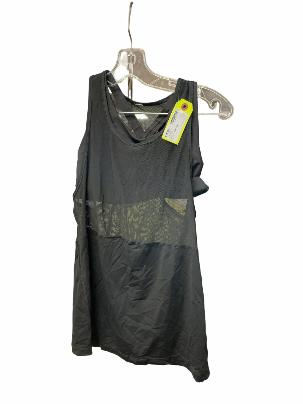 Lululemon Mesh Panel Tank Top with Built-in Bra Size 6 Black