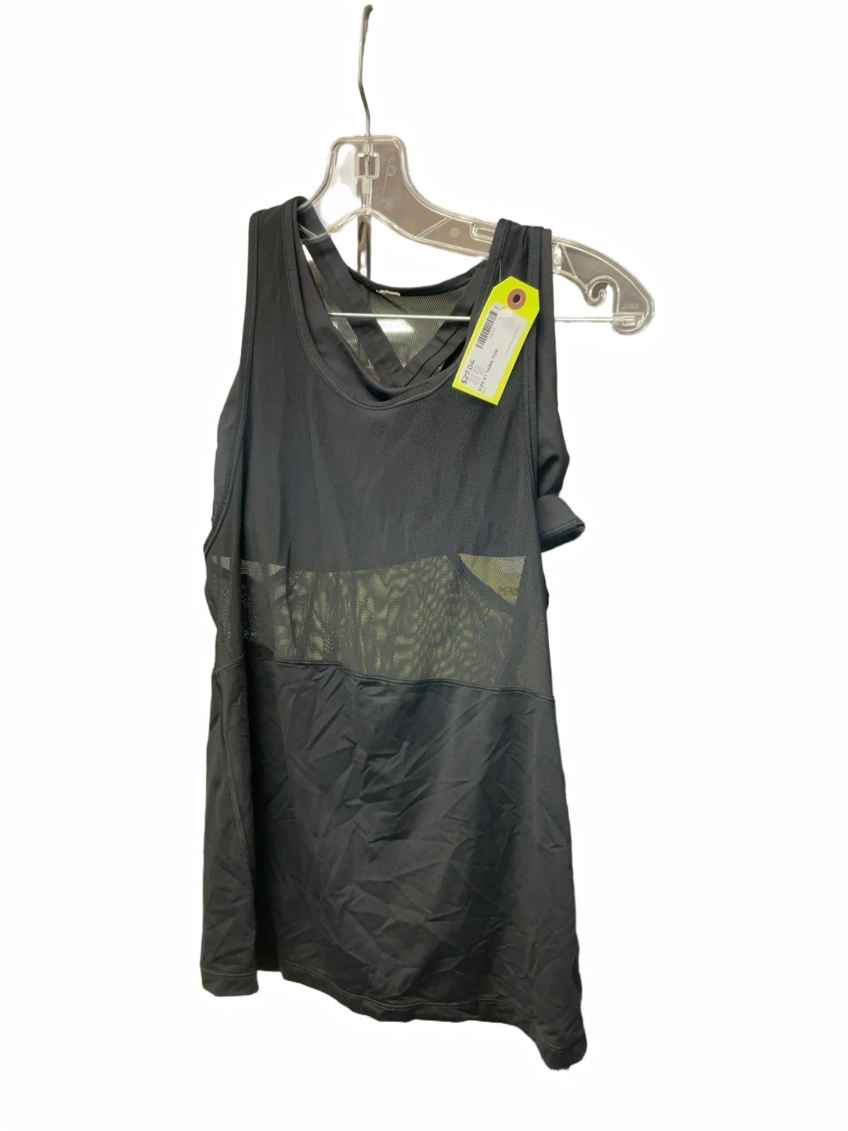 Lululemon Mesh Panel Tank Top with Built-in Bra Size 6 Black