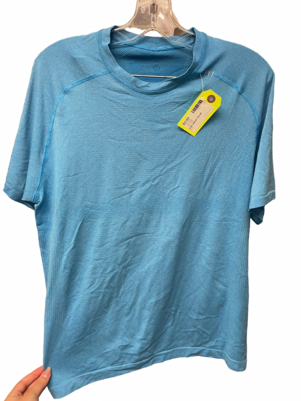 Lululemon Metal Vent Tech Size Large Blue T-Shirt