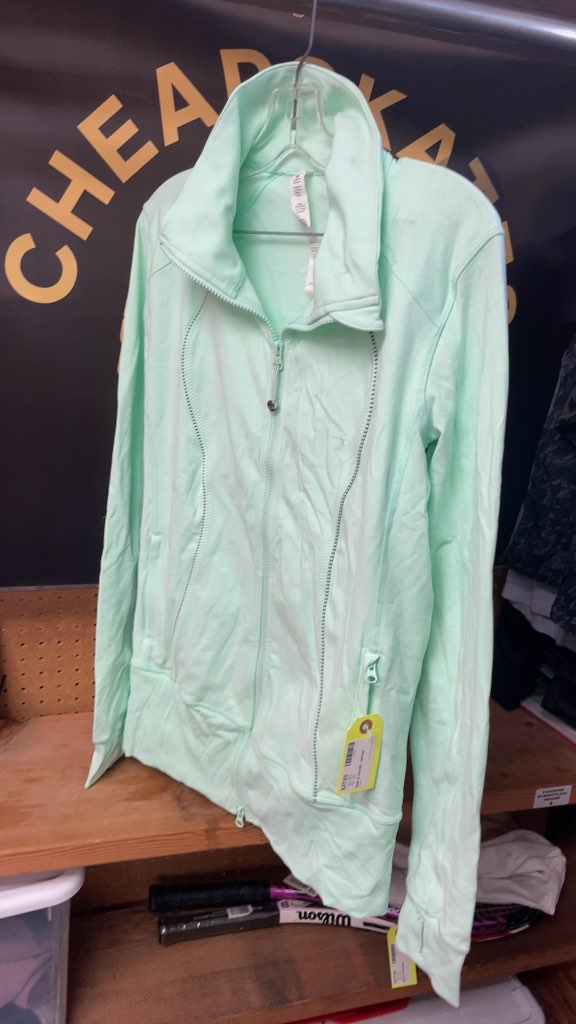 Lululemon Nice Asana Jacket - Size 12 - Mint Green