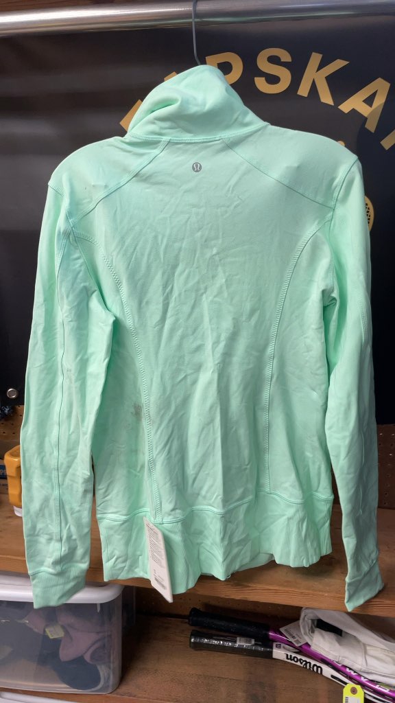 Lululemon Nice Asana Jacket - Size 12 - Mint Green