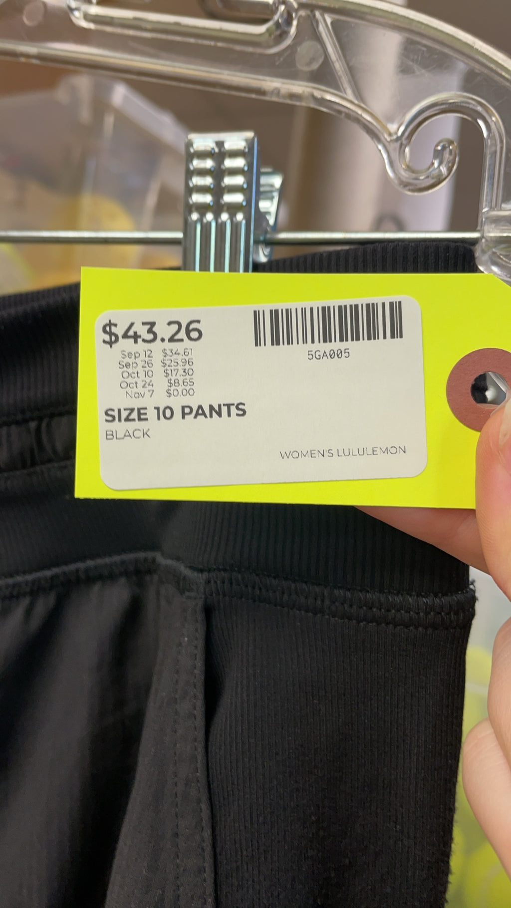 Lululemon Pants Size 10 Black