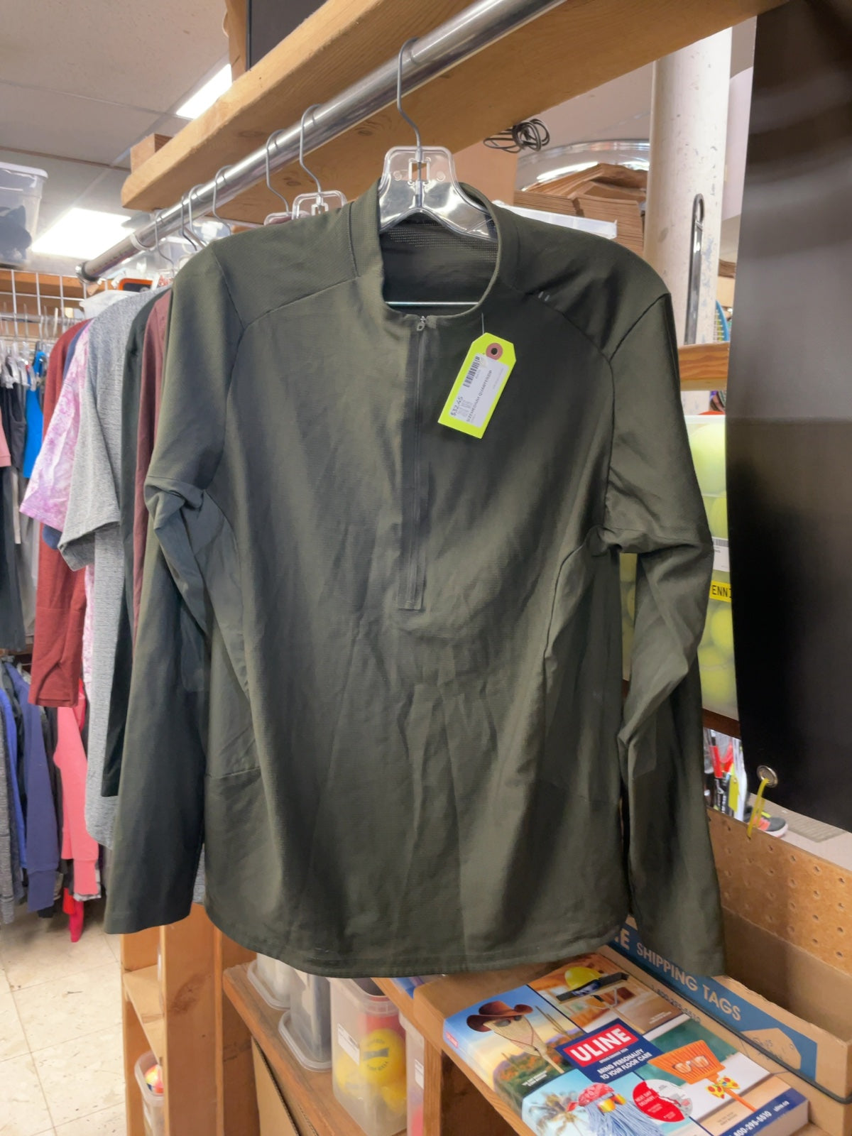 Lululemon Quarter Zip Medium Green