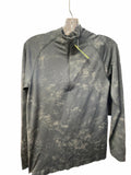 Lululemon Quarterzip Size Medium Green Patterned Shirt
