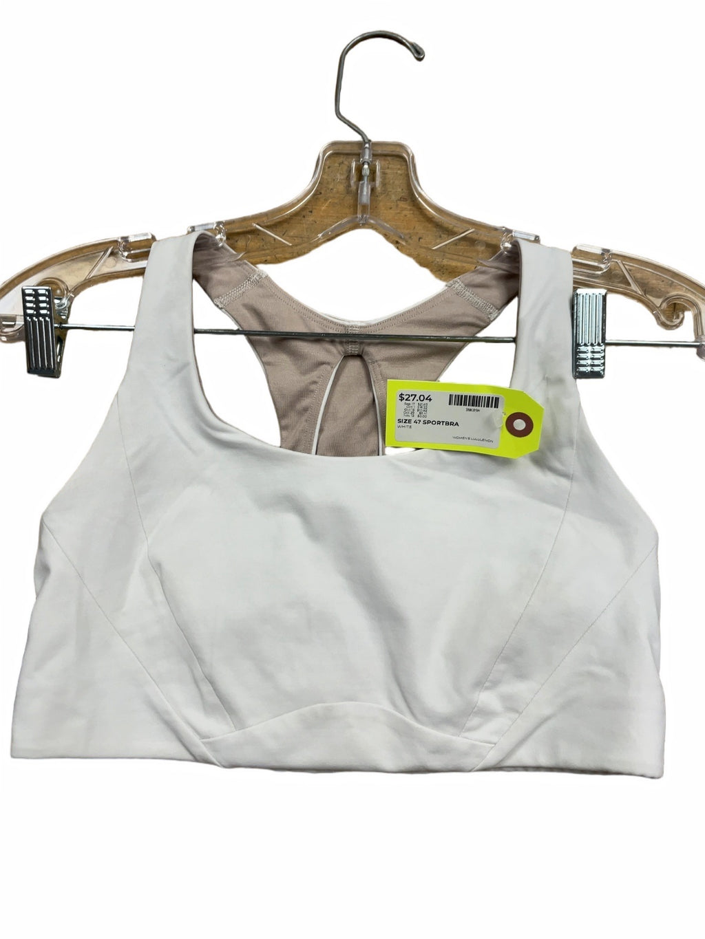 Lululemon Racerback Sports Bra Size 4 White