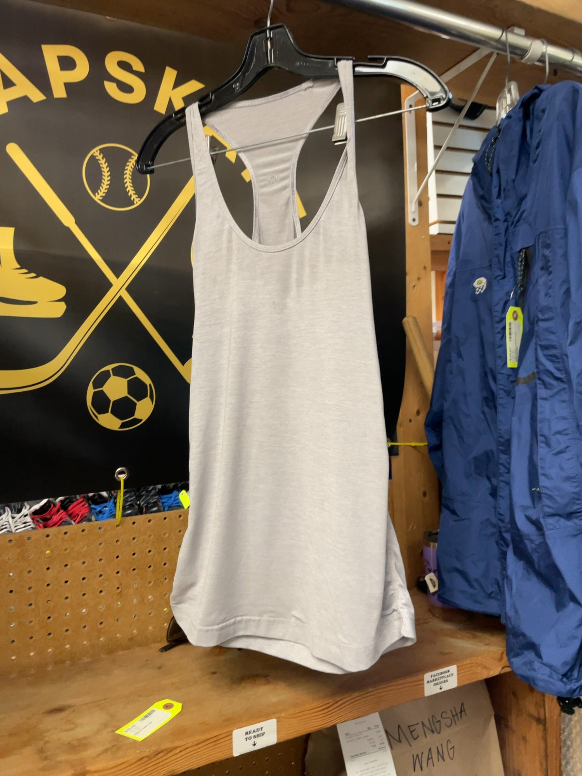 Lululemon Racerback Tank Top Size 4 Grey