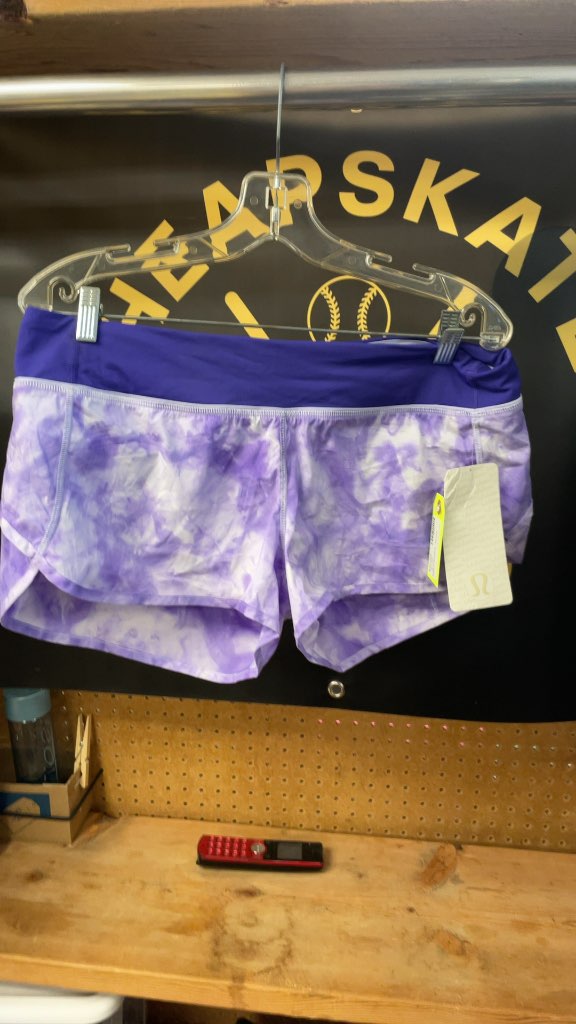 Lululemon Run:Speed Short - Size 10 - Purple Tie-Dye