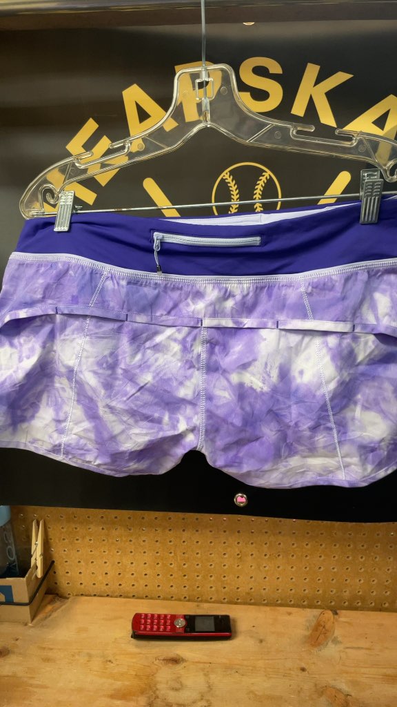 Lululemon Run:Speed Short - Size 10 - Purple Tie-Dye