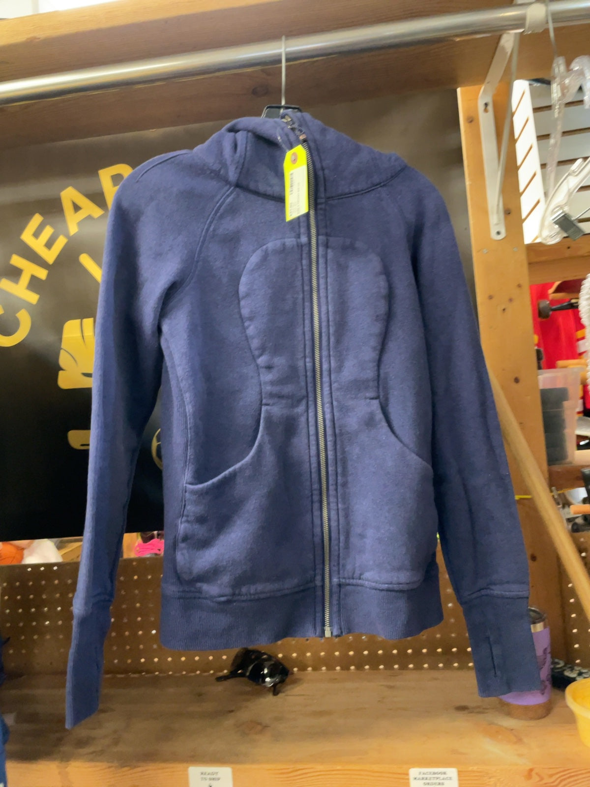 Lululemon Scuba Hoodie Size 4 Indigo Zip Up