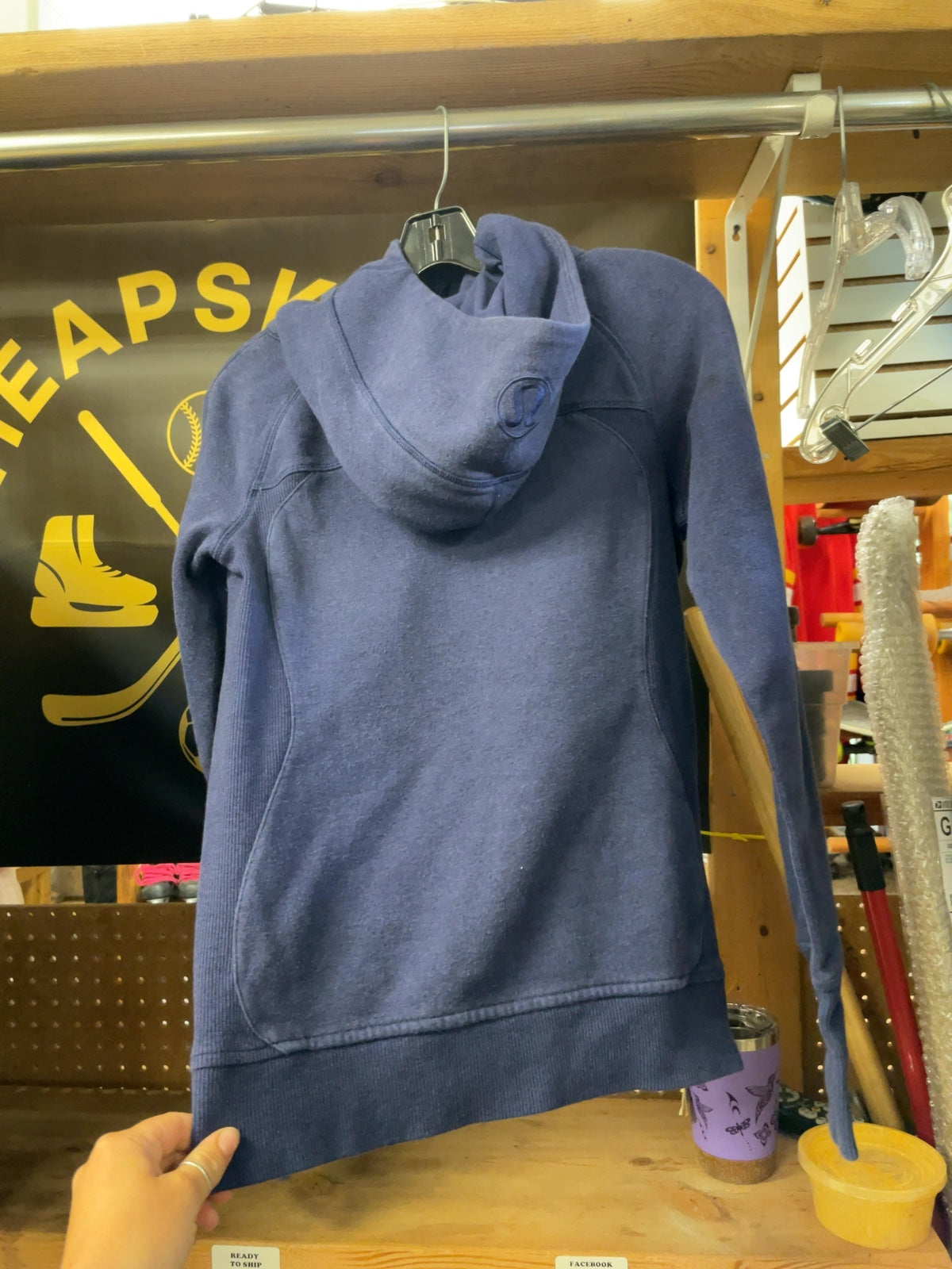 Lululemon Scuba Hoodie Size 4 Indigo Zip Up