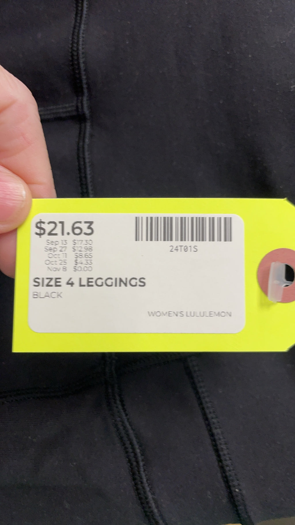 Lululemon Size 4 Black Flare Leggings