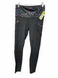 Lululemon Size 4 Leggings Black with Patterned Waistband