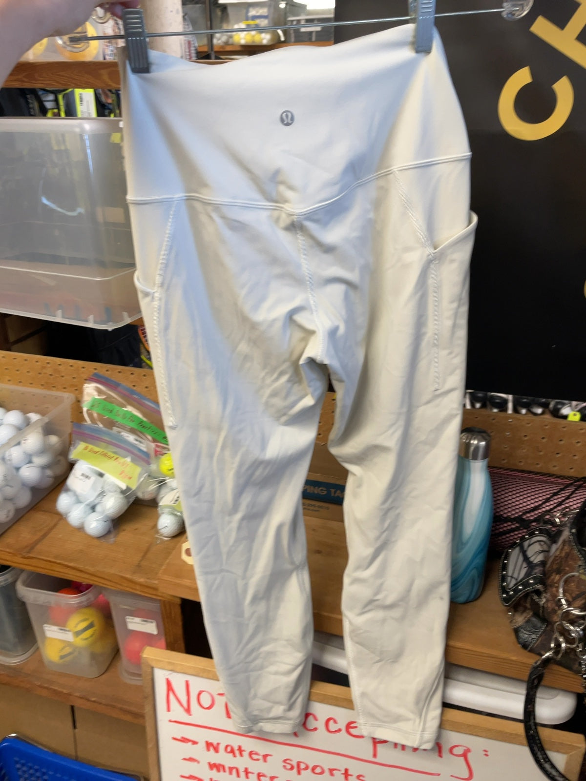 Lululemon Size 8 White Leggings