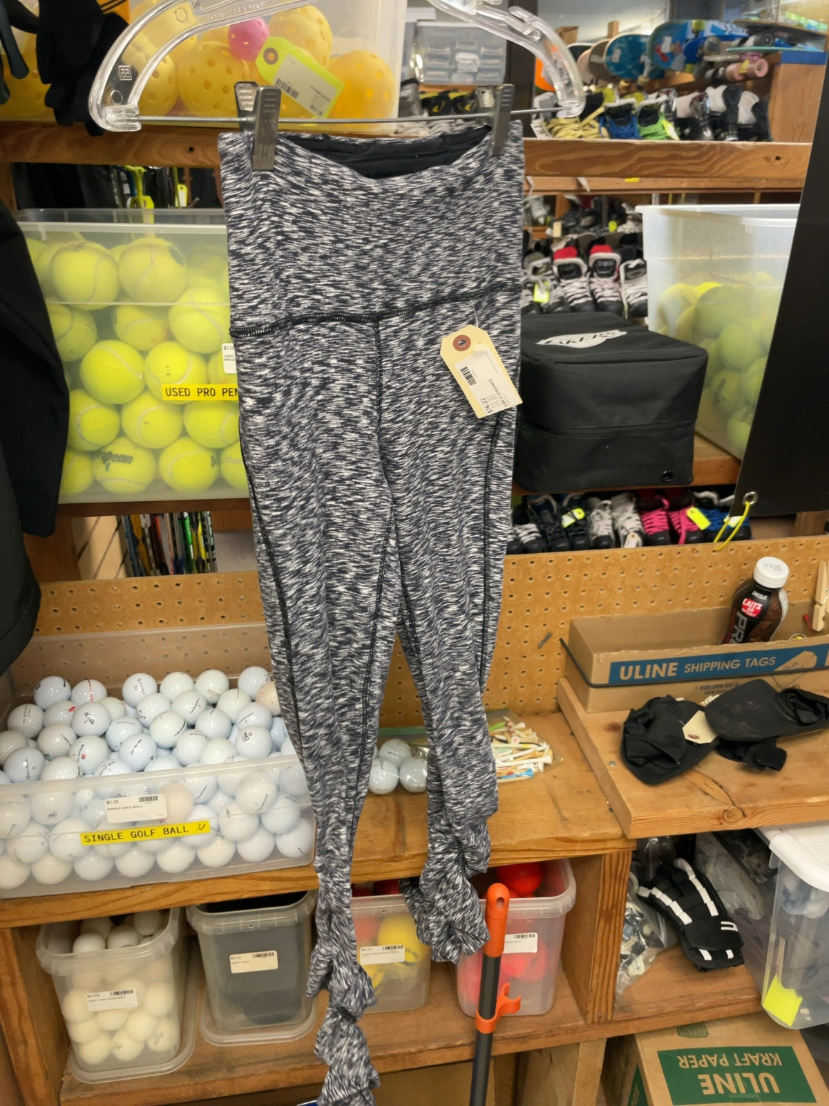 Lululemon Space Dye Leggings Size 2 Grey/Black