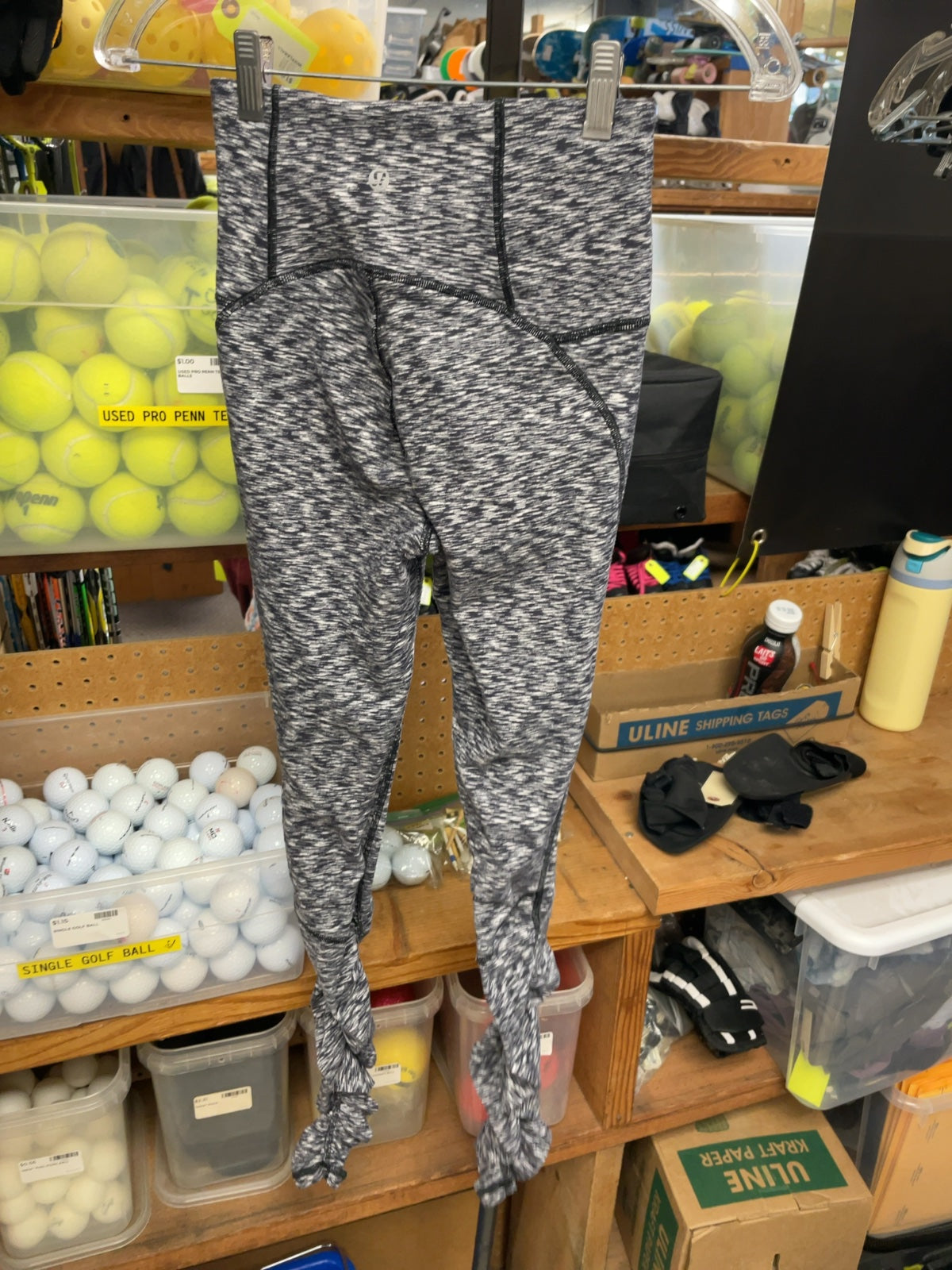 Lululemon Space Dye Leggings Size 2 Grey/Black