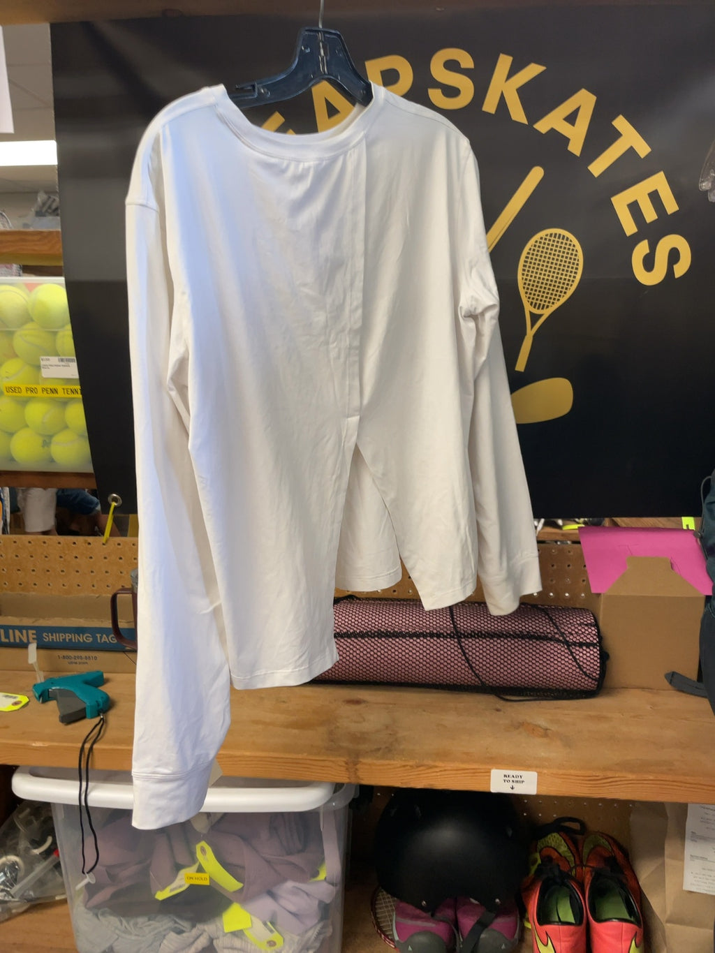 Lululemon Split Back Long Sleeve Size 10 White