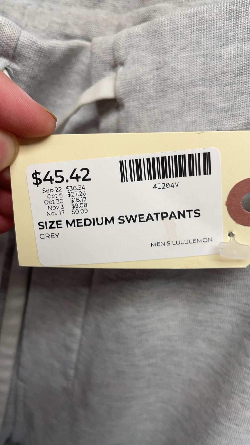 Lululemon Sweatpants Medium Grey