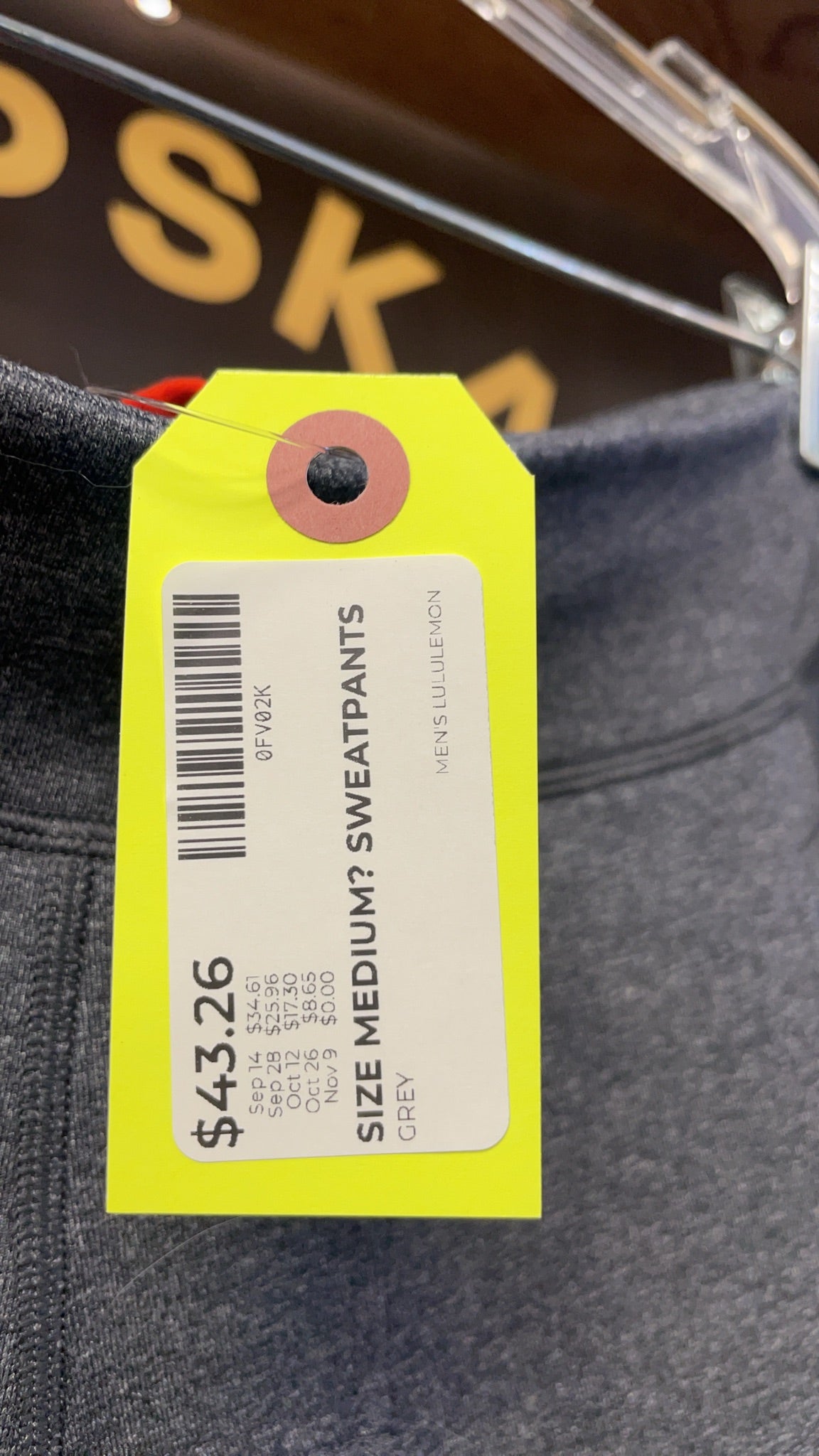 Lululemon Sweatpants Size Medium Grey