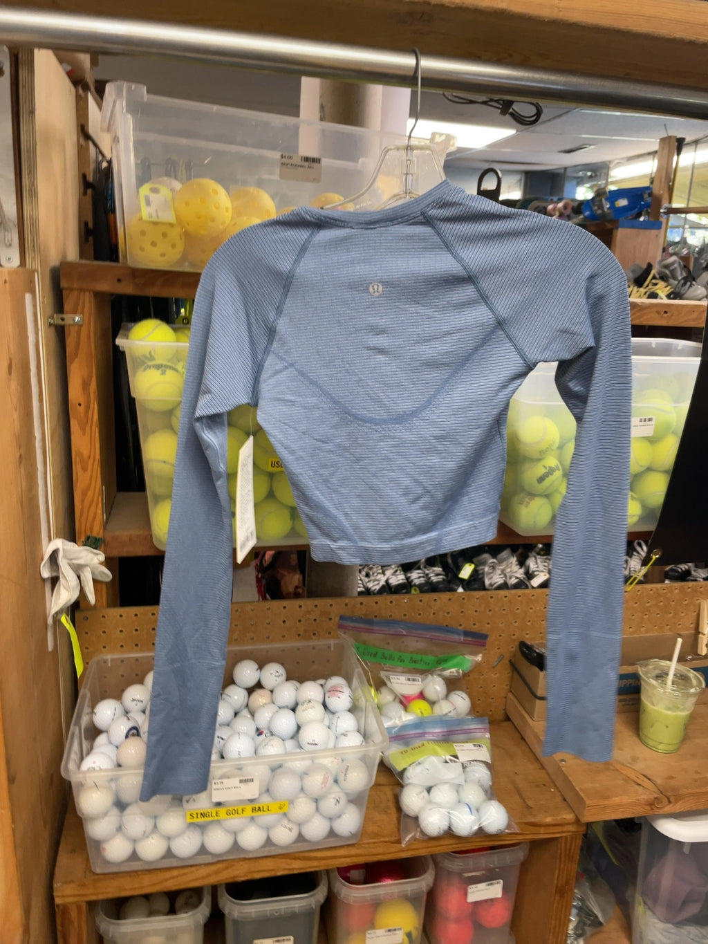 Lululemon Swiftly Tech Cropped Long Sleeve 2.0 Size 2 Blue