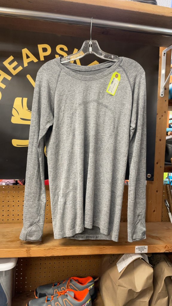 Lululemon Swiftly Tech Long Sleeve Shirt - Grey - Size 10