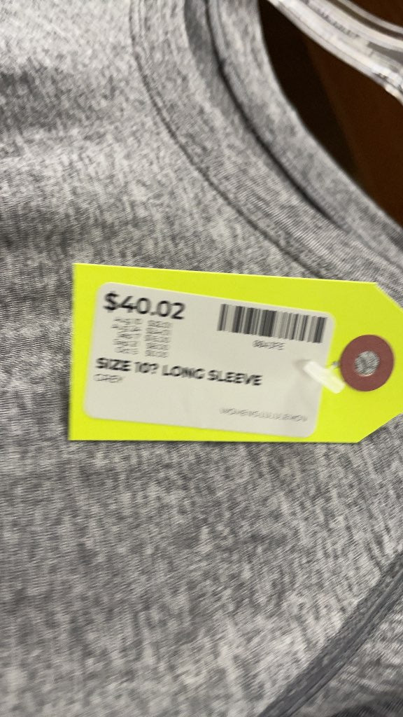 Lululemon Swiftly Tech Long Sleeve Shirt - Grey - Size 10
