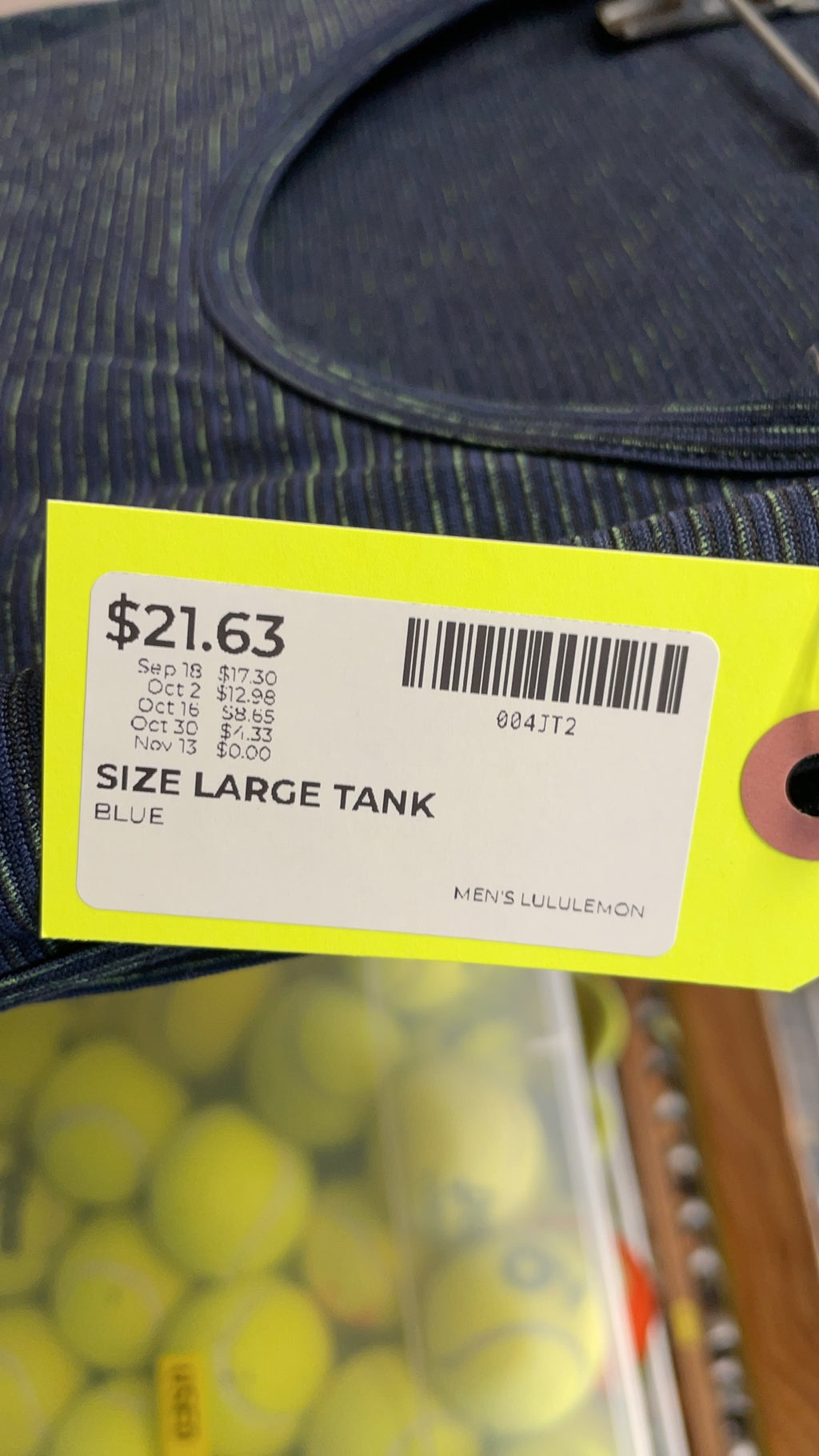 Lululemon Tank Size Large Blue