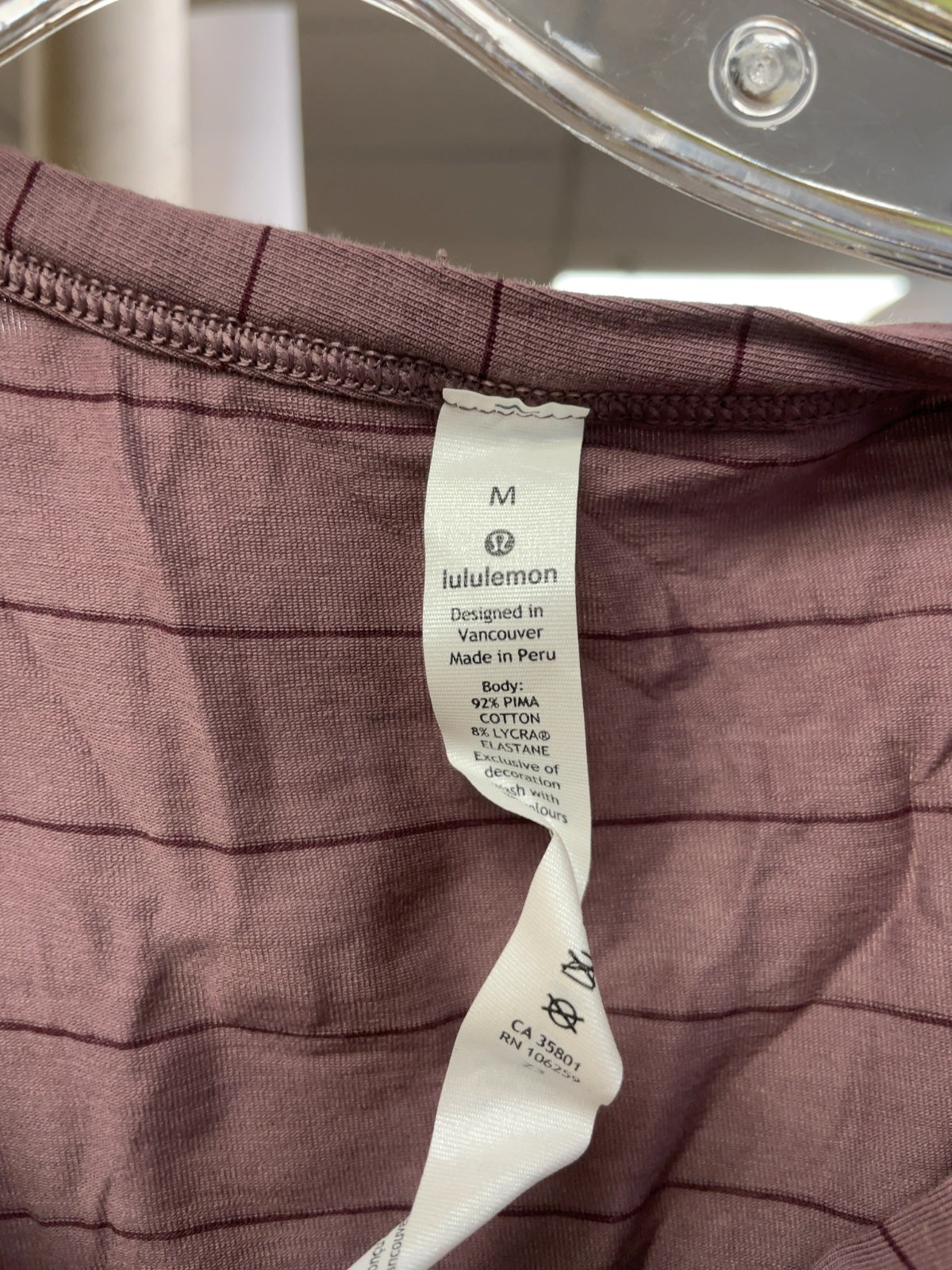 Lululemon Tank Size M Purple Striped