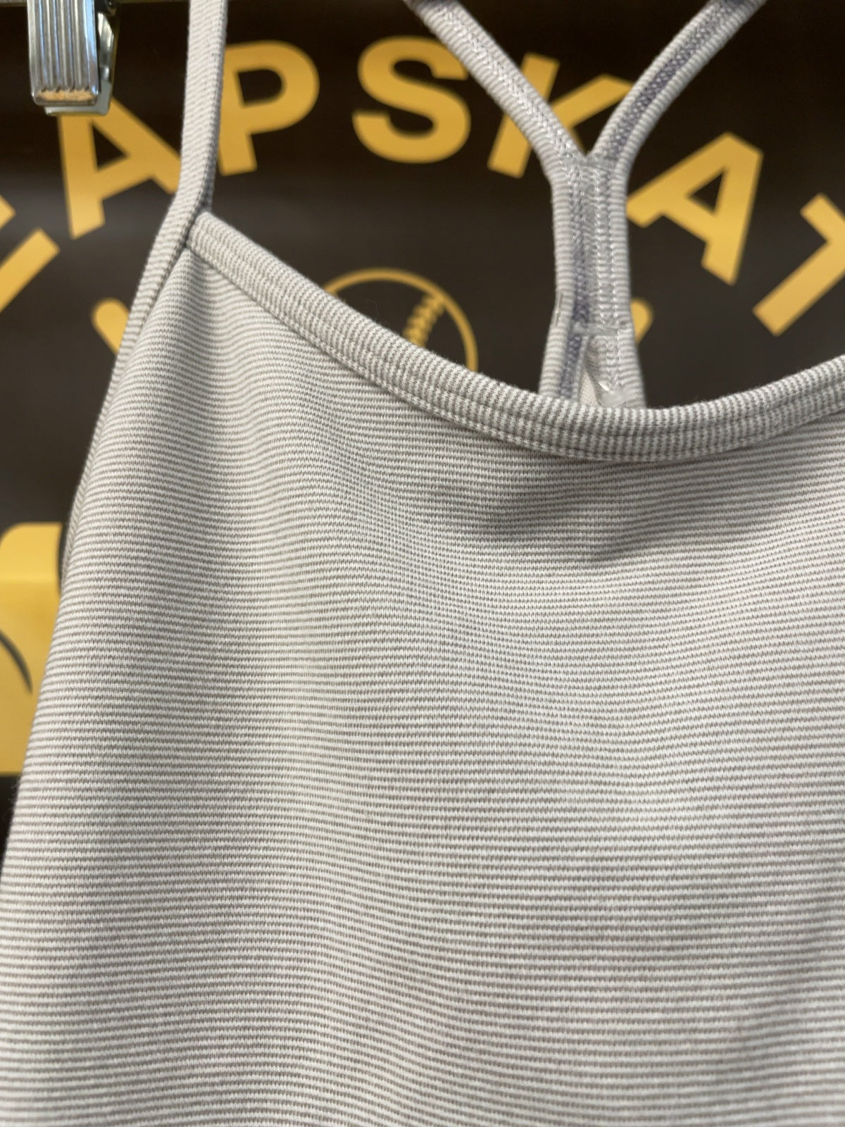 Lululemon Tank Top Size 4 Striped Grey