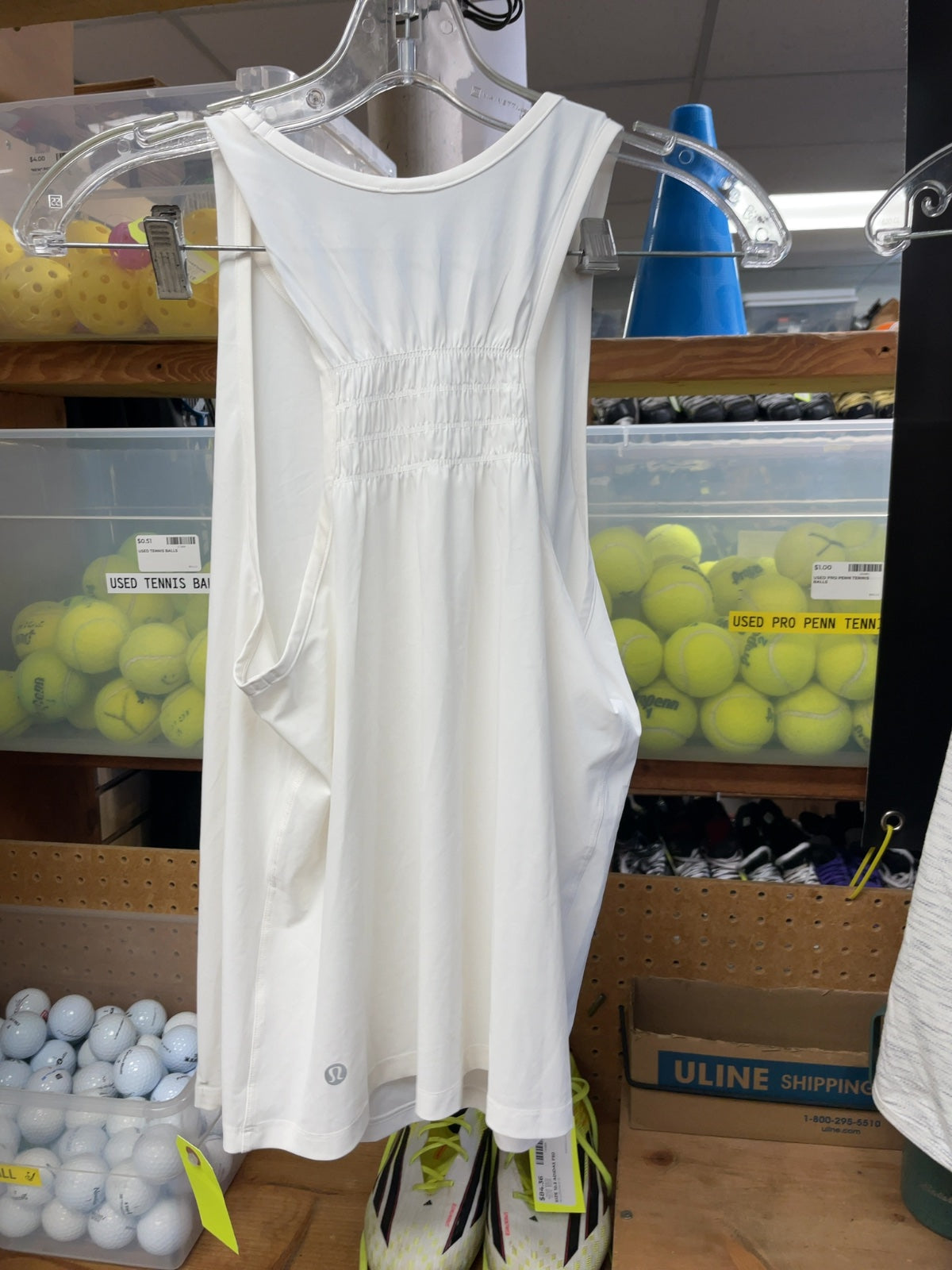 Lululemon Tank Top Size Small (2-4) White Racerback