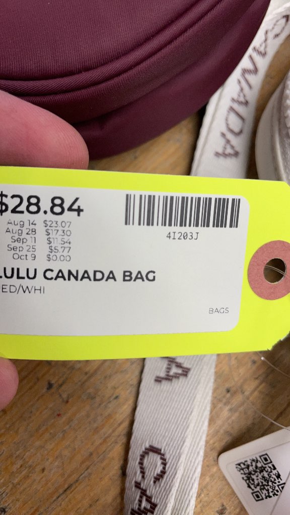 Lululemon Team Canada Crossbody Bag - White
