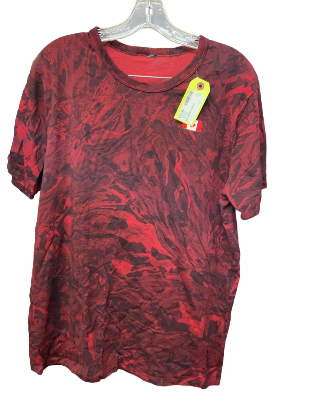 Lululemon Team Canada T-Shirt Size Large Red Marble